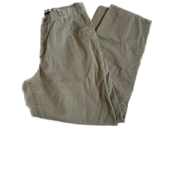 Vintage 90s Nevada Straight Leg Khaki Denim Pants - Picture 3 of 6